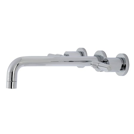 Kingston Brass Roman Tub Faucet, Polished Chrome, Wall Mount KS8021ML